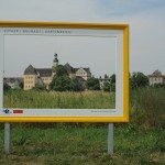 Blick auf das Schloss in Coswig